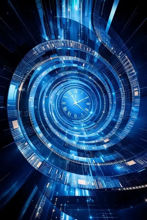 时间褶皱海报封面，科幻悬疑，2026年中国大陆电影