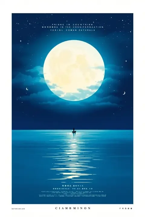 海上明月海报封面，爱情剧情，2025年中国大陆电影
