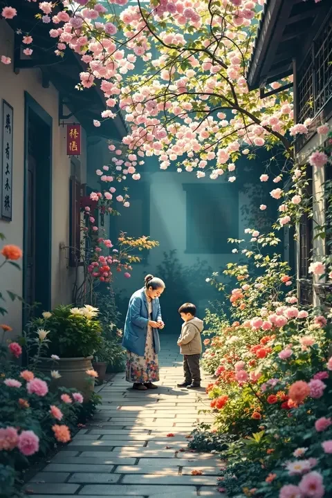城南花开海报封面，家庭剧情，2025年中国大陆电影